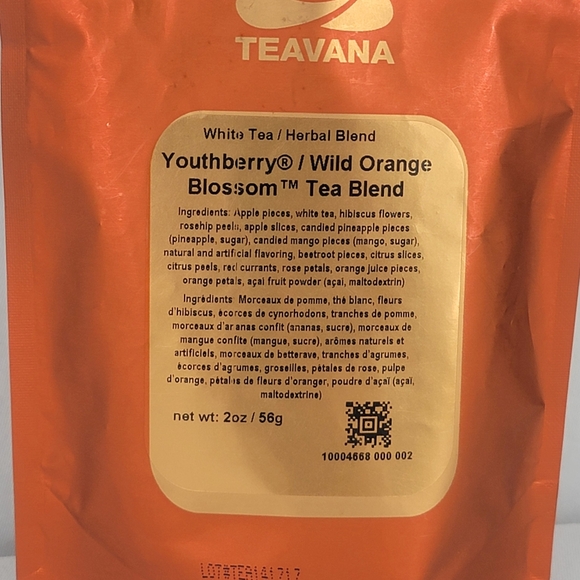 SEALED Teavana Tea Youthberry Wild Orange Blossom White Tea Herbal Blend 2 oz - Picture 4 of 4